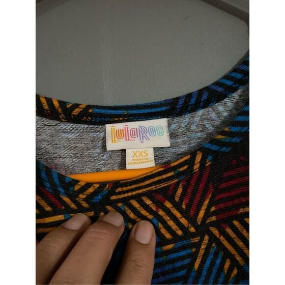 LuLaRoe Short Sleeve T-shirt Dress Size XXS - Picture 6 of 6